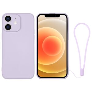 iPhone Silicone Cover med Håndledsrem - Lilla