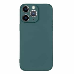 iPhone 12 Pro Max Silicone Cover med Håndledsrem - Grøn