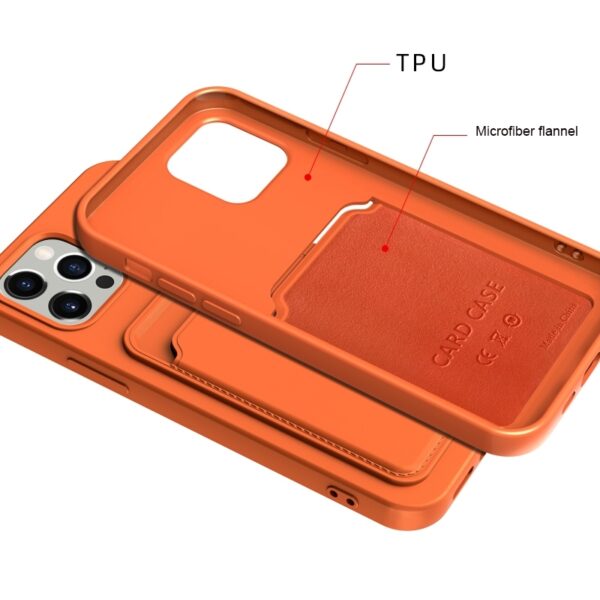 iPhone 14 Plus cover med kort holder Sort.