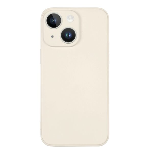 iPhone 14 silikone cover med håndledsrem i hvid
