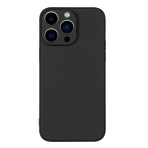 iPhone silikone cover med håndledsrem i sort