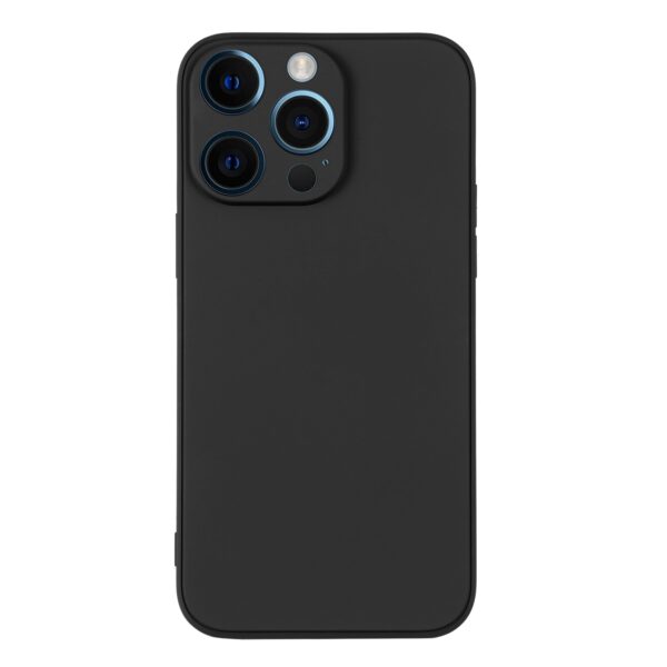 iPhone 12 Pro Max Silicone cover med håndledsrem - Sort
