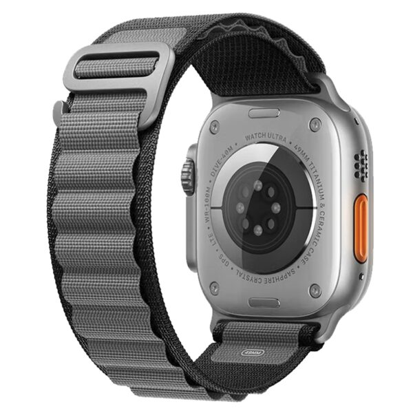 Apple Watch Ultra 49mm Alpine Loop rem - Sort Grå