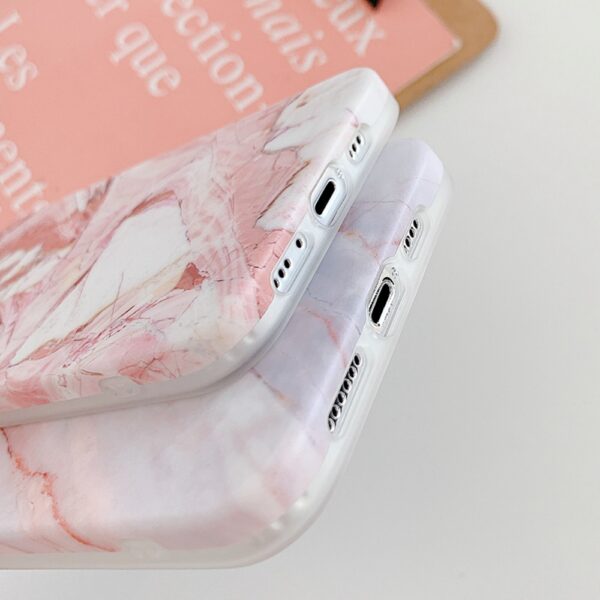iPhone 13 Marble Frosted Cover Pink