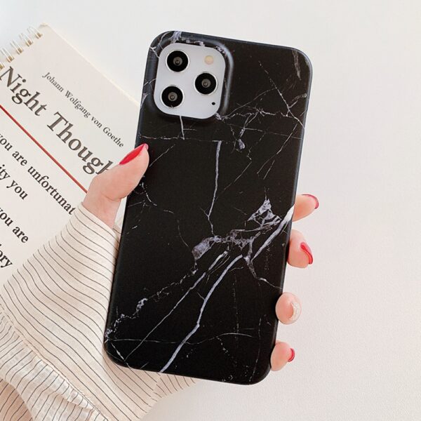 iPhone 13 Pro Max Marble Frosted Cover Sort