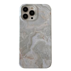 iPhone 14 Plus 2 i 1 Aftagelig Marble Pattern Cover Grå