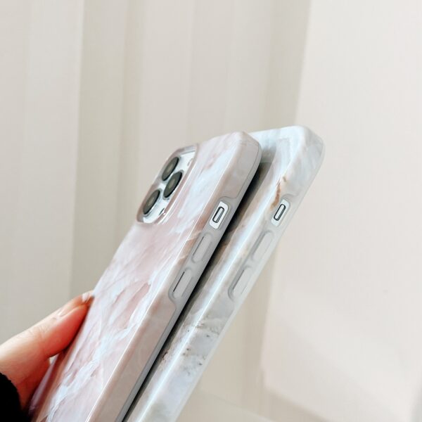 iPhone 12 Pro Max 2 i 1 Aftagelig Marble Pattern Cover Grå