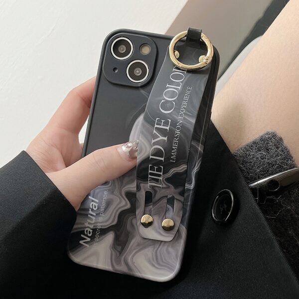 iPhone 14 Pro Marble Lanyard Cover Sort
