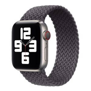 Apple Watch 45/44/42mm Nylon Braided rem - Space Grey