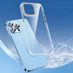 iPhone 14 Pro Max Metal Key Crystal PC Cover Gennemsigtigt