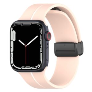 Apple Watch Ultra 49mm Buckle Silikone rem - Pink Hvid