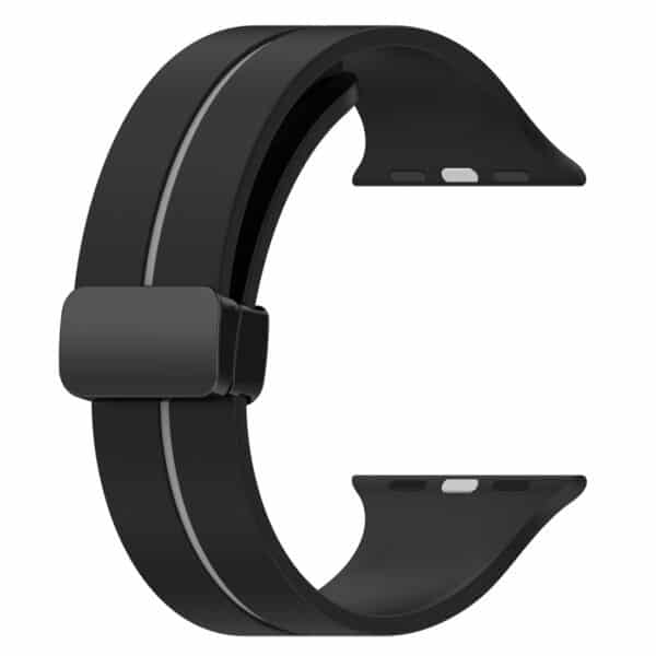 Apple Watch Silikone rem - Sort Grå - Billede 4