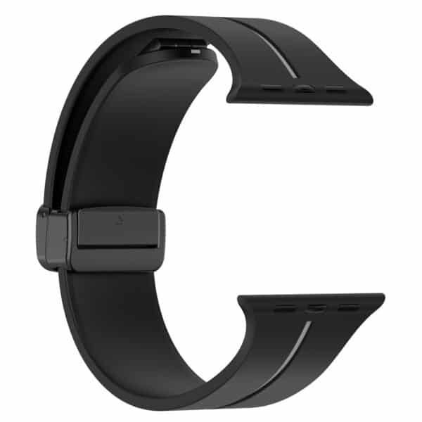 Apple Watch Silikone rem - Sort Grå - Billede 3