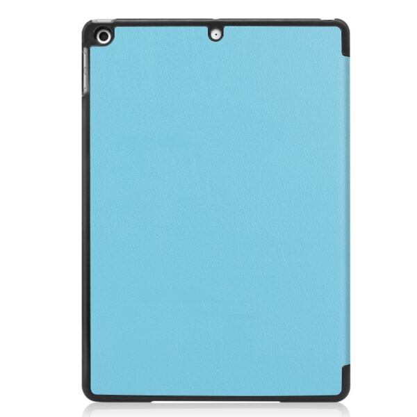 iPad 10.2 Tre Fold læder flipcover Sky Blå