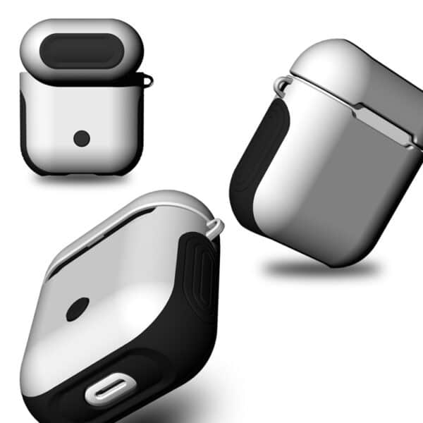 Frosted Rubber Paint + PC AirPods Case for AirPods 1 / 2 - Hvid
