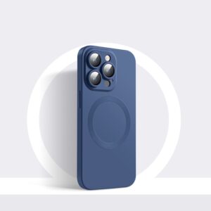 iPhone 14 Pro MagSafe Silikone Cover Mørkeblå