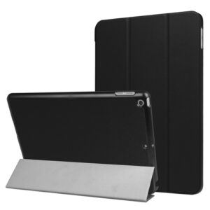 iPad 9,7 Tre Fold læder flipcover - Sort