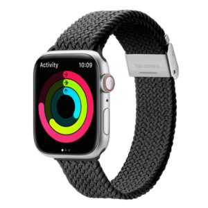 DUX DUCIS Apple Watch 42mm flettet nylonrem - Sort